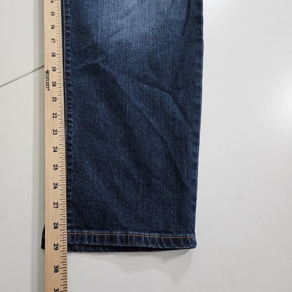 Torrid Jeans Womens 24R Blue Denim Boyfriend Straight Stretch New Western Boho - Picture 7 of 16